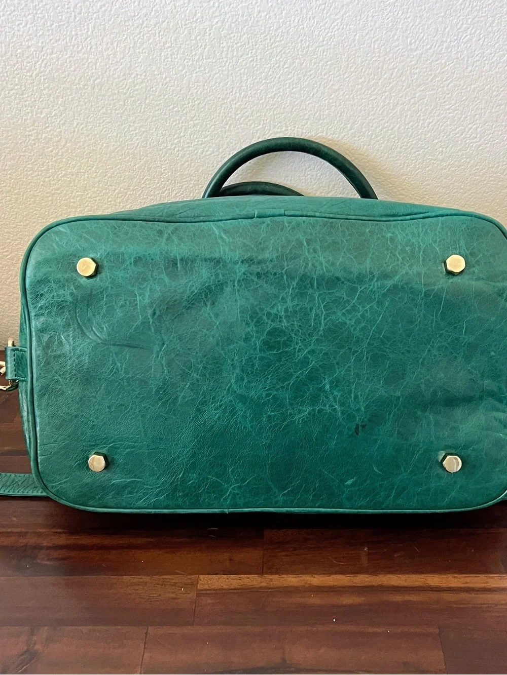 Rebecca Minkoff Peacock Teal MAB Satchel Handbag w Detachable Shoulder Strap NEW
